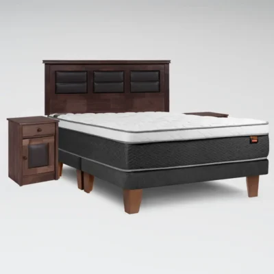 Cama Europea Everest King + Set Villarreal