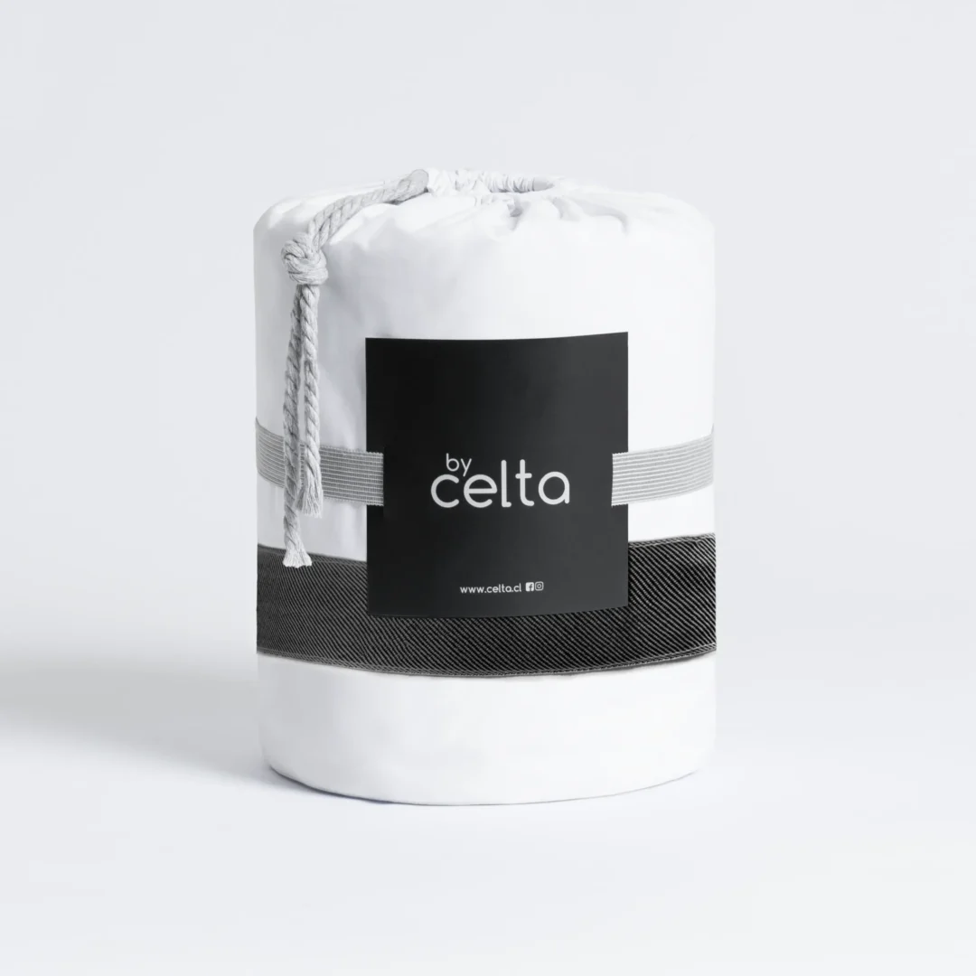 Sábanas Isidora Blanca Cinta Grafito 180 Hilos Fuelle Alto