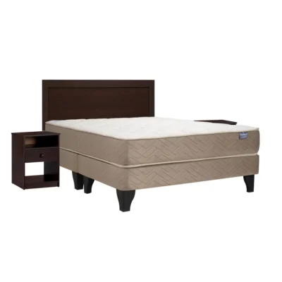 Cama Europea Bamboo King Base Dividida + Set Pamplona