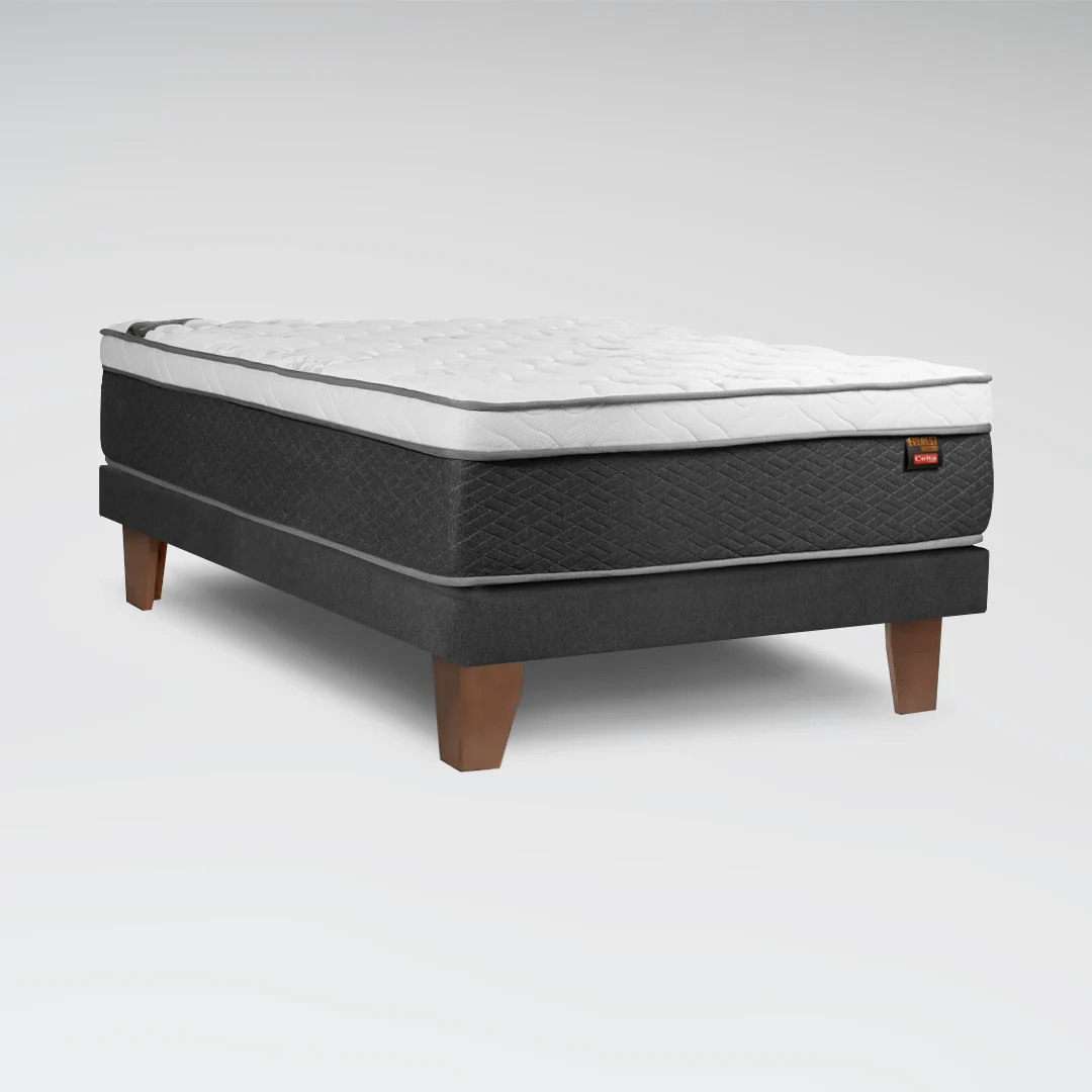 Cama Europea Everest 1.5 Plazas x 2 metros BN 105x200 cm