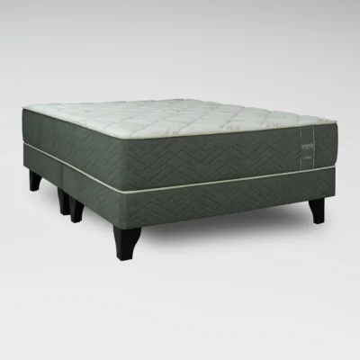 Cama Europea Naturals Aloe Vera 2 Plazas Base Dividida 150 x 190 cm