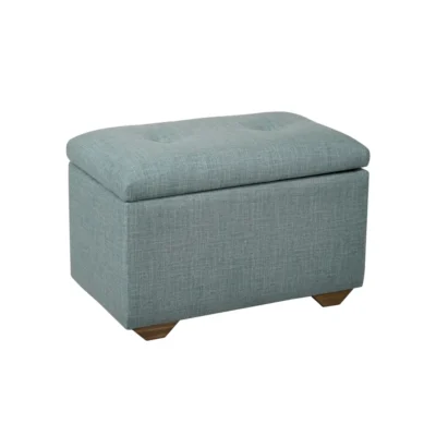 Banqueta Baúl Turquesa 70 cm