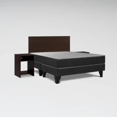 Cama Europea Génesis 2 Plazas Base Dividida + Set Cádiz