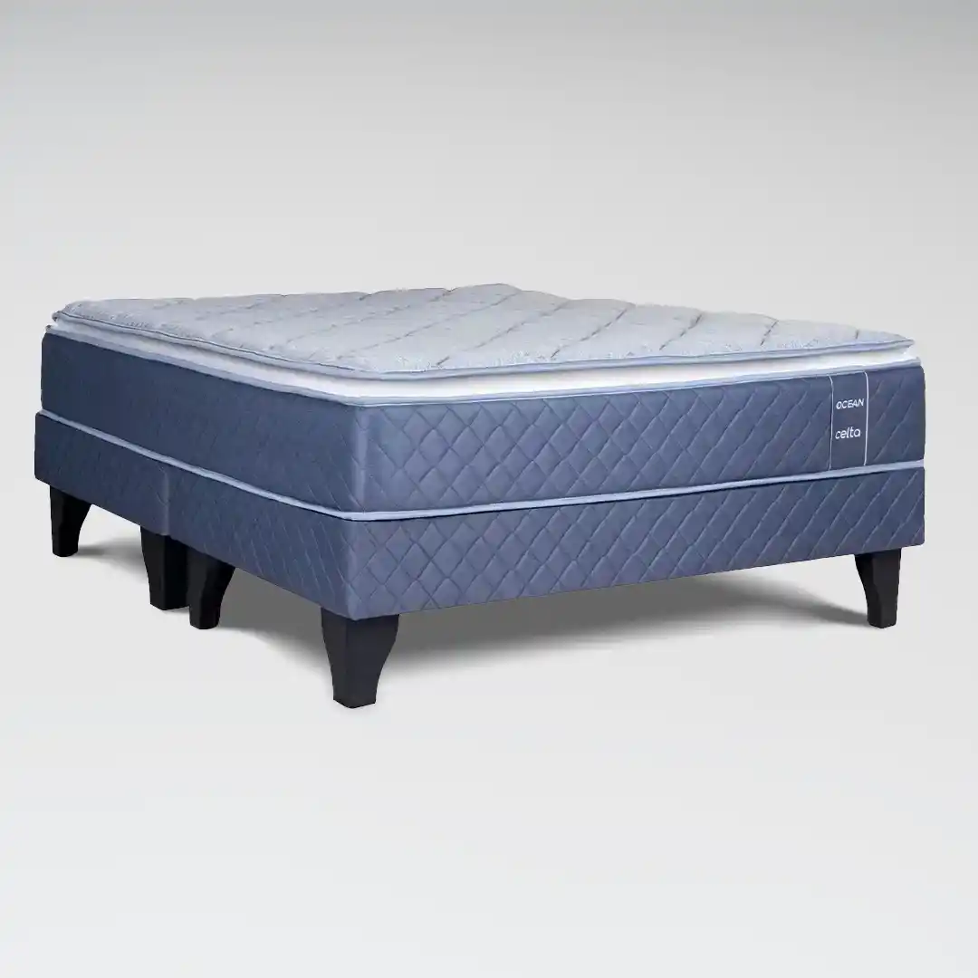 Cama Europea Ocean 2 Plazas Base Dividida 150 x 190 cm
