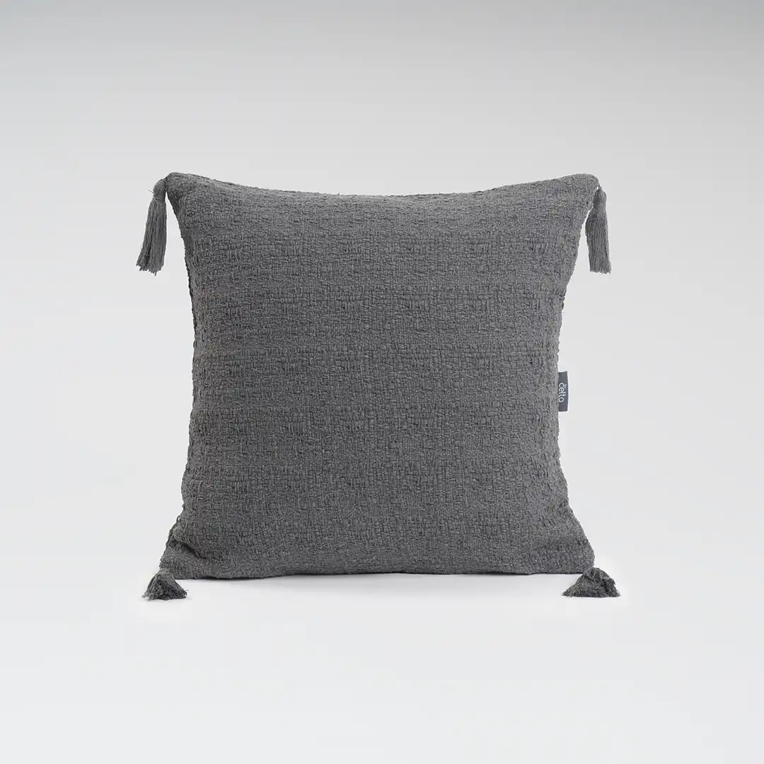 Cojin Jacquard Dark Gray 45x45 cm
