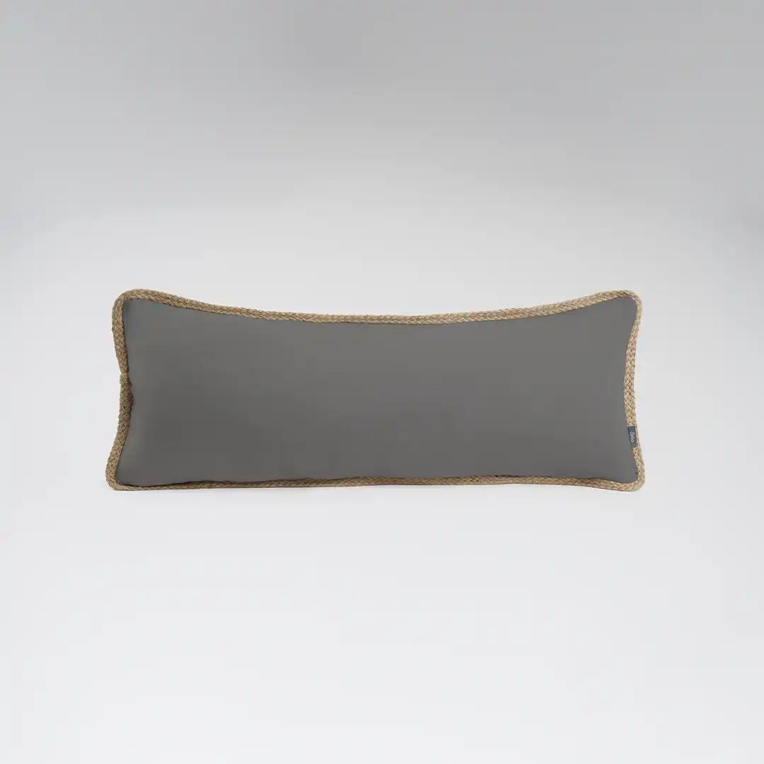 Cojin Yute Trenza 100x40 cm Dark Gray