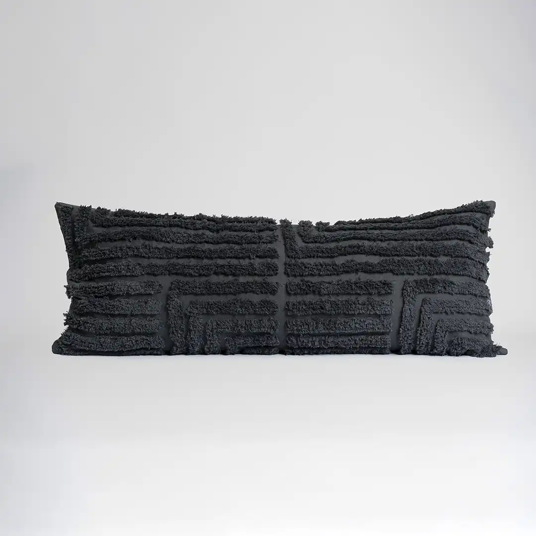 Cojin Tufted 100x40 cm Dark Gray