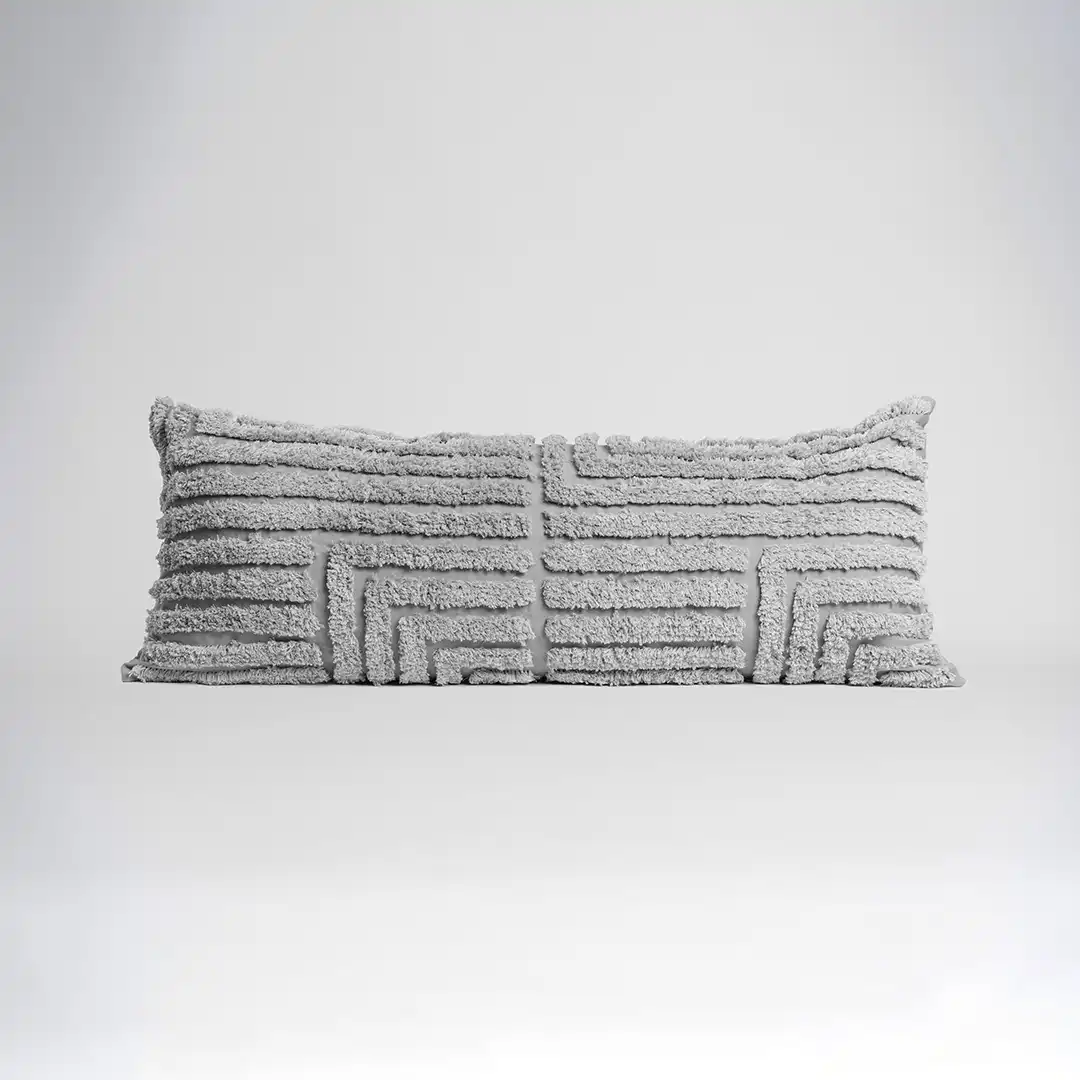 Cojin Tufted 100x40 cm Gray