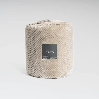 Frazada Flannel Sherpa Beige