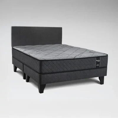 Cama Europea Ángelus Pocket King Base Dividida + Respaldo