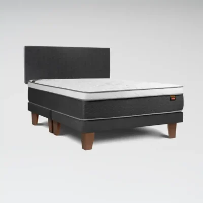 Cama Europea Everest King 180 x 200 cm + Respaldo