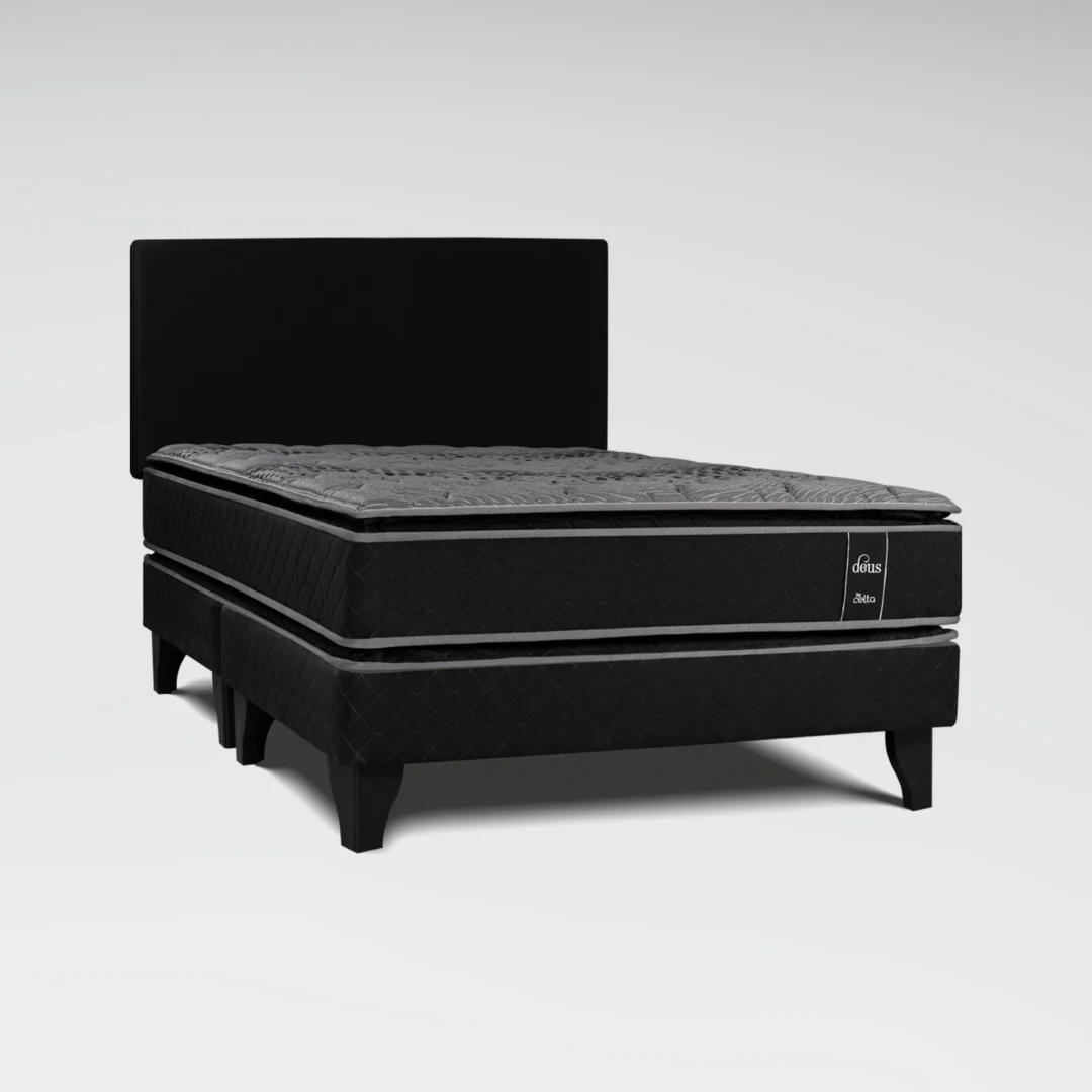 Cama Europea Deus 2 Plazas BD + Respaldo