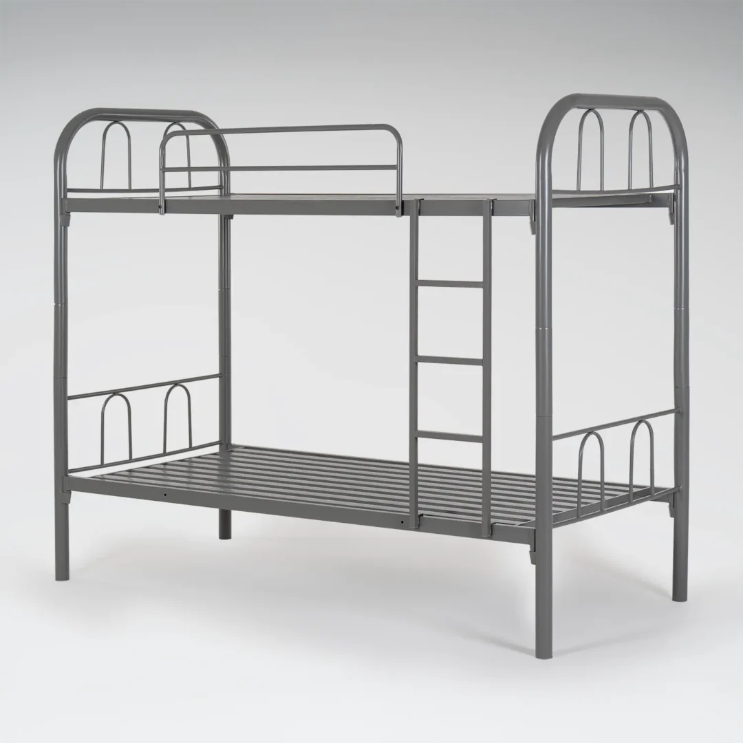 Litera Metálica Oregón Gris 1.5 Plazas Desmontable