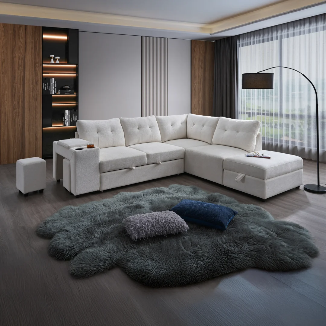 Sofá Cama Gaspar XL Blanco