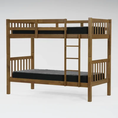 Litera Rustika 1 plaza + Colchones Espuma Imperial