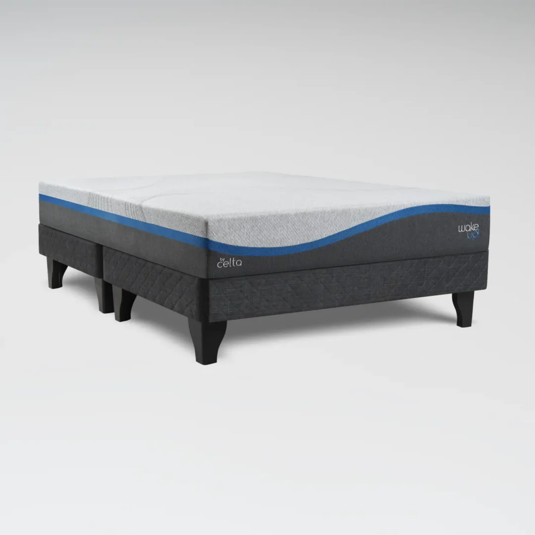 Cama Europea Wake Up 2 Plazas x 2 mt Base Dividida