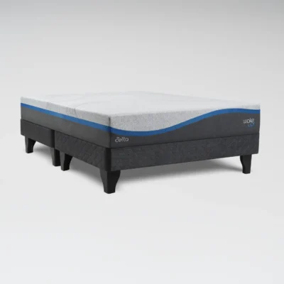 Cama Europea Wake Up 2 Plazas x 2 mt Base Dividida + Respaldo