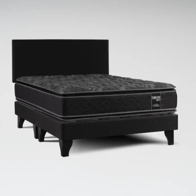 Cama Europea Terapeutic Pocket 2 Plaza x 2 mts Base Dividida + Respaldo