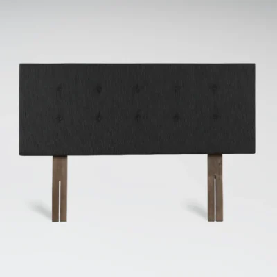 Respaldo Botones Gris Oscuro 2 Plazas